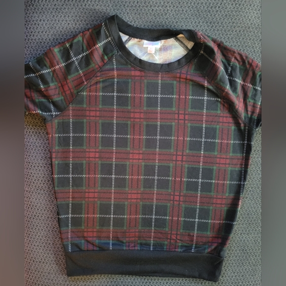 Lularoe Size XS Red & Green Plaid Shirt! - Picture 1 of 4